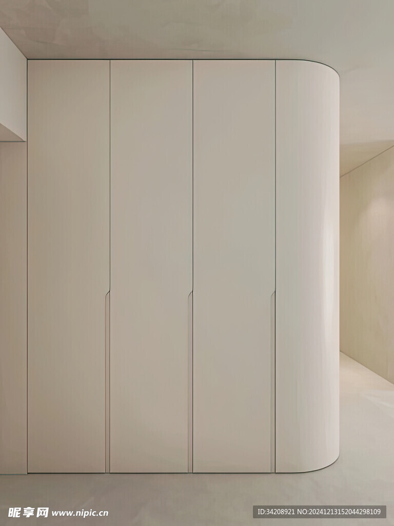 全屋定制弧形转角柜子柜体装修