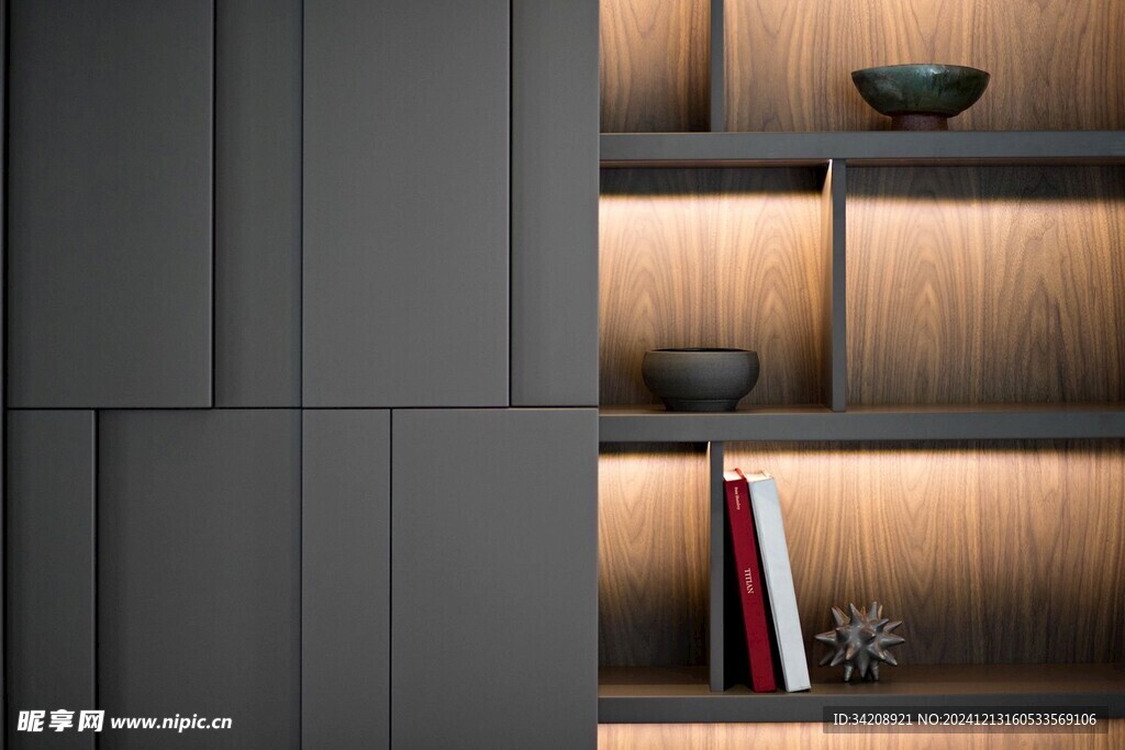 全屋定制高定木作品细节家装设计