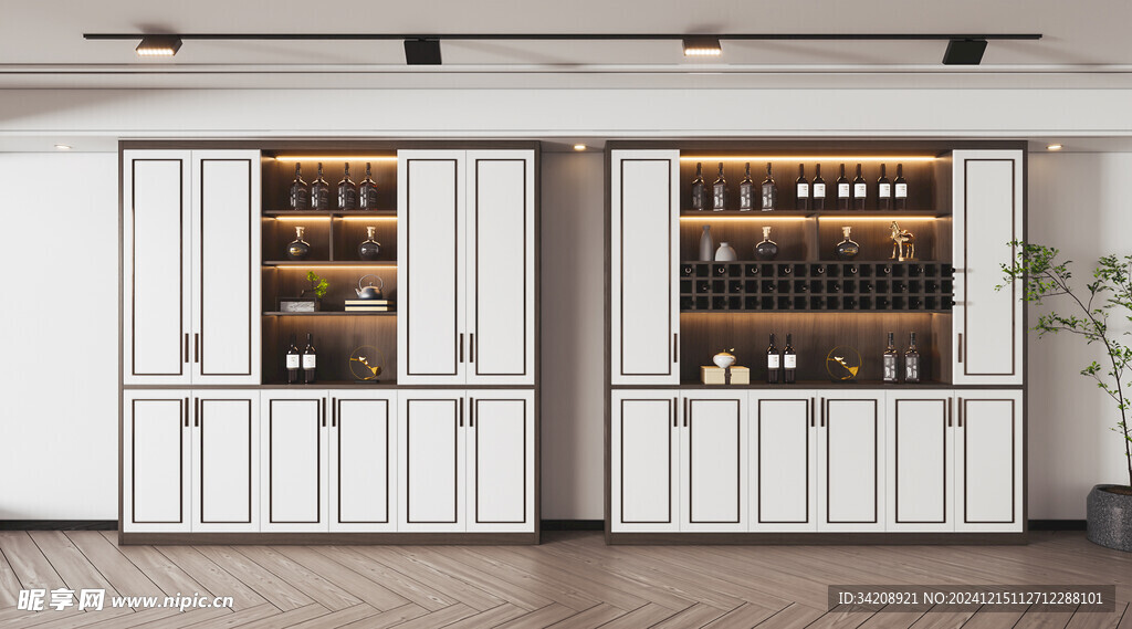 酒柜厨房餐边柜展示柜开放格家装