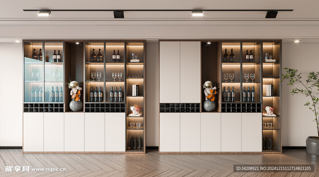 酒柜厨房餐边柜展示柜开放格家装