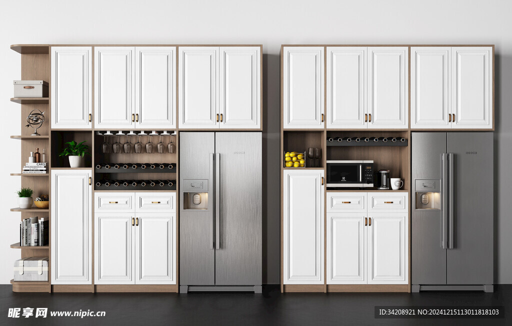 酒柜厨房餐边柜展示柜开放格家装