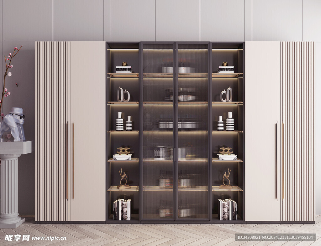 酒柜厨房餐边柜展示柜开放格家装