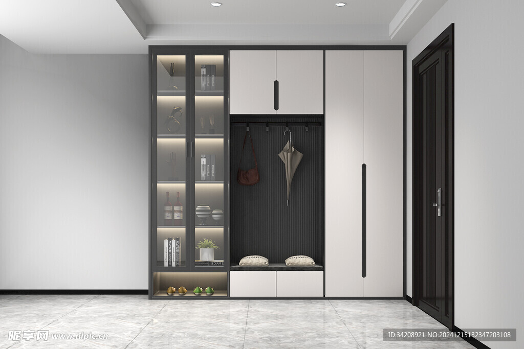 入户大门鞋柜衣柜家玄关装修定制