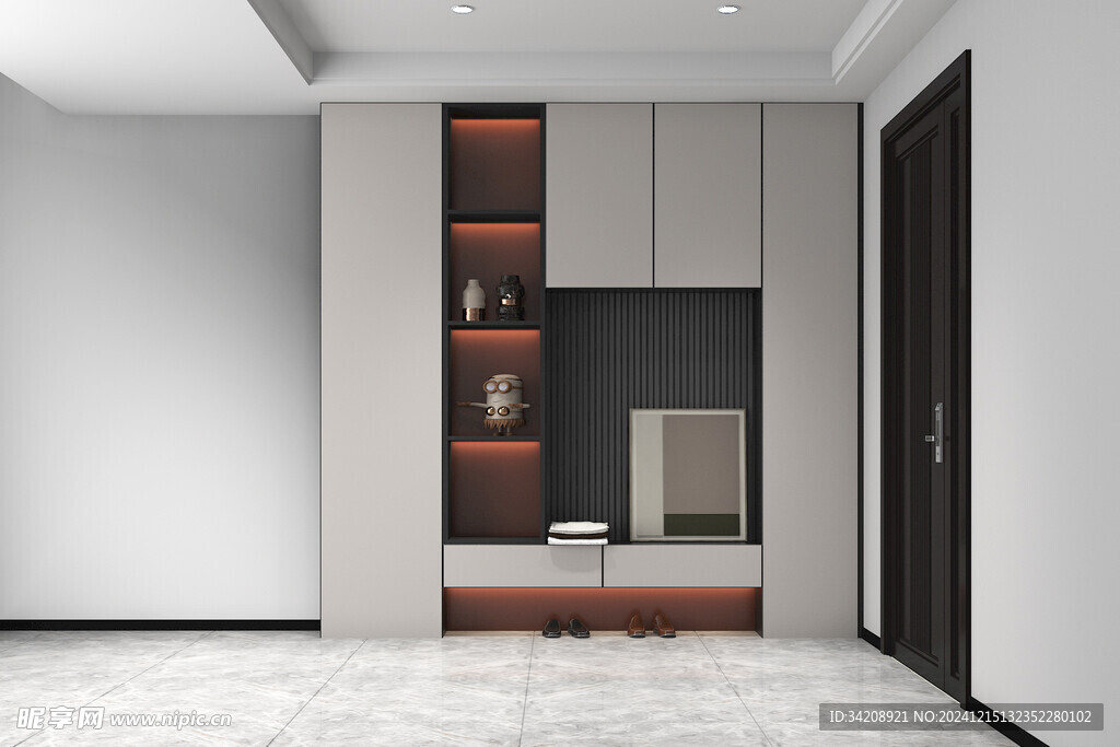 入户大门鞋柜衣柜家玄关装修定制