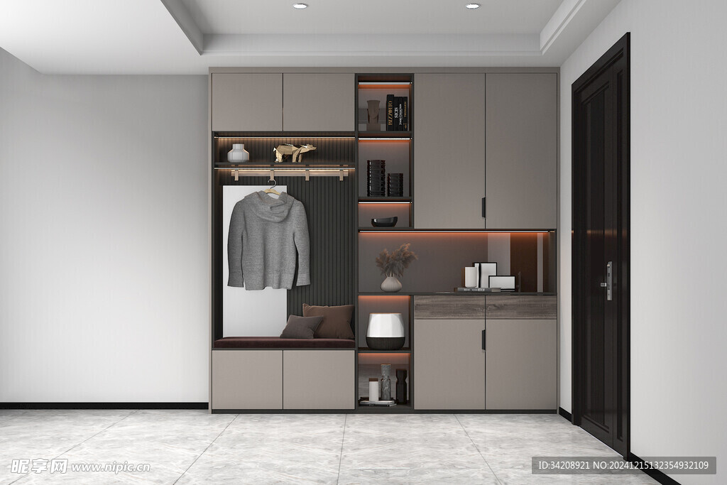 入户大门鞋柜衣柜家玄关装修定制