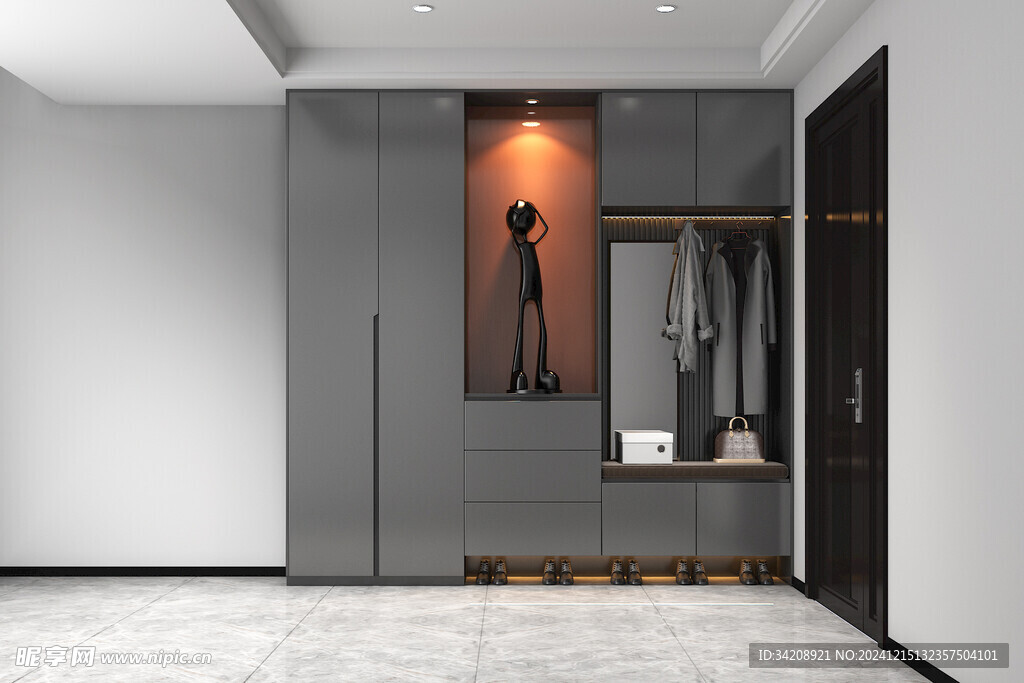 入户大门鞋柜衣柜家玄关装修定制