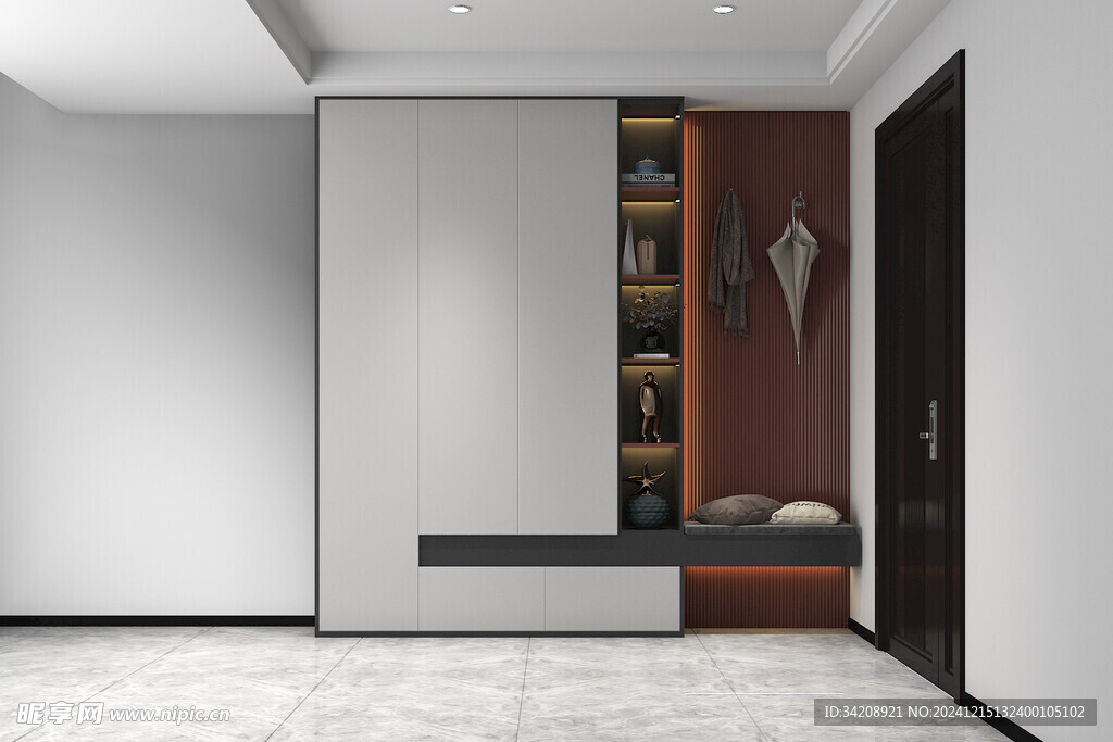 入户大门鞋柜衣柜家玄关装修定制