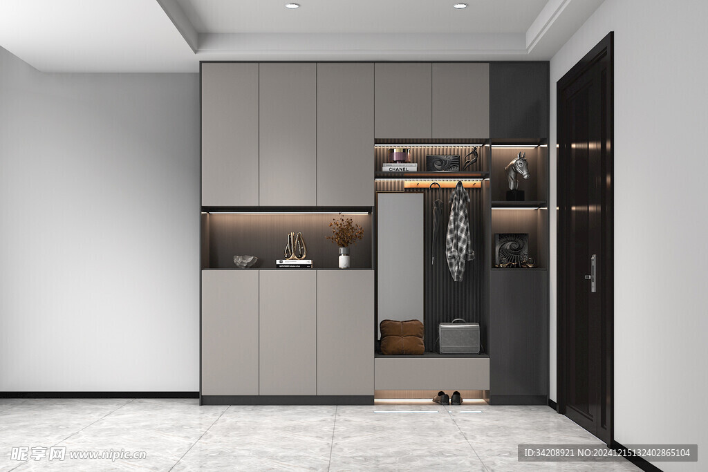 入户大门鞋柜衣柜家玄关装修定制