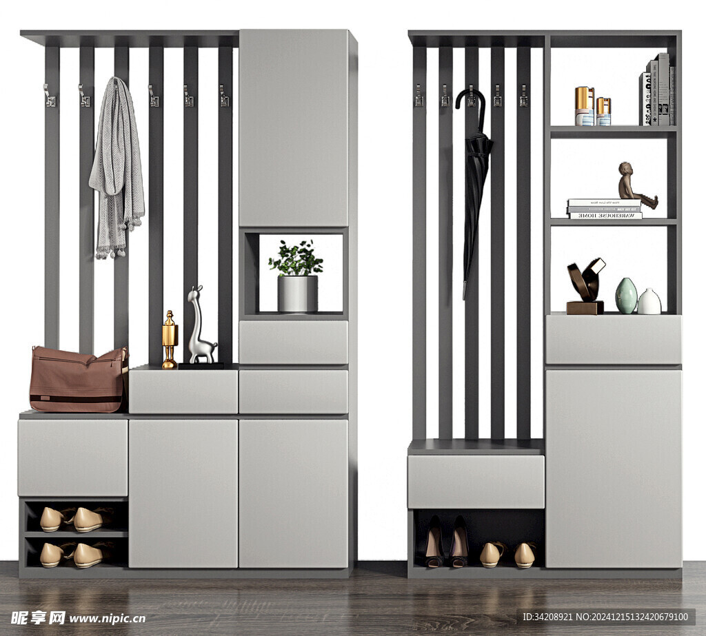 入户大门鞋柜衣柜家玄关装修定制