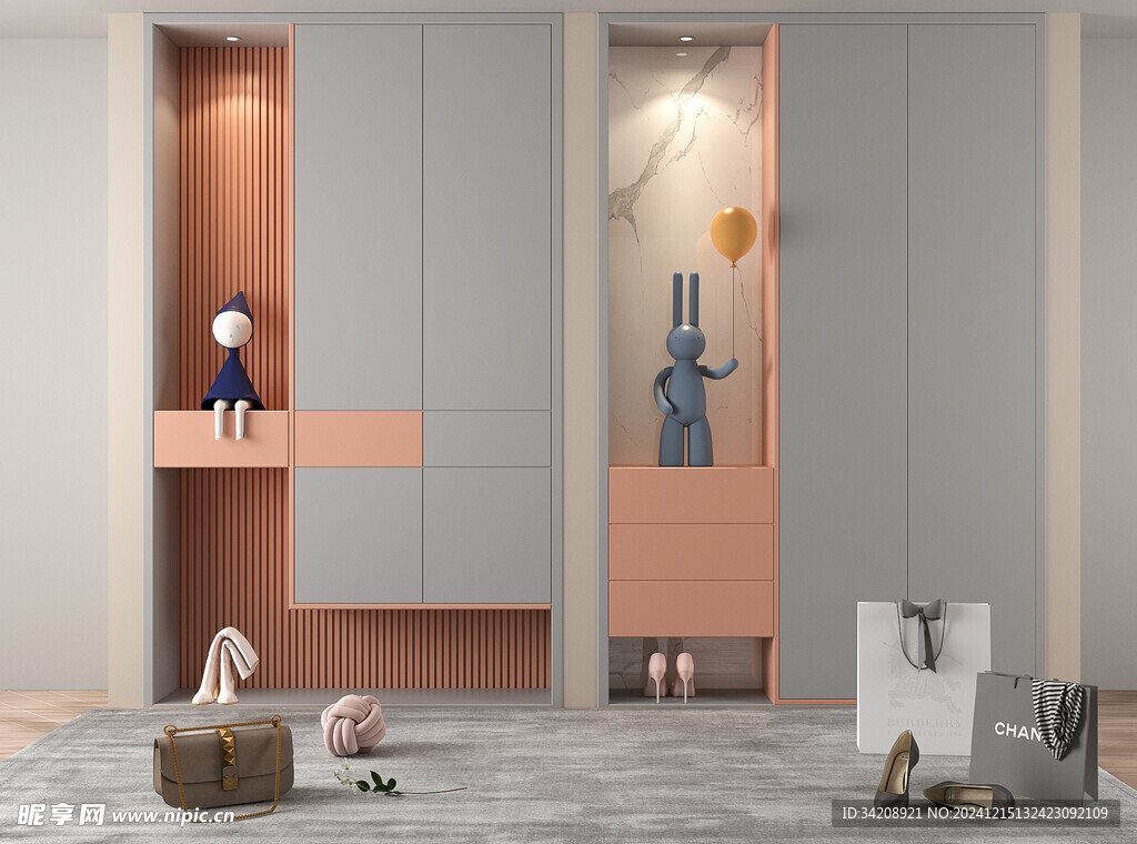 入户大门鞋柜衣柜家玄关装修定制