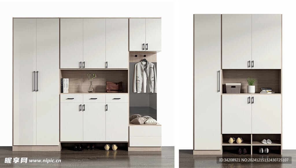 入户大门鞋柜衣柜家玄关装修定制