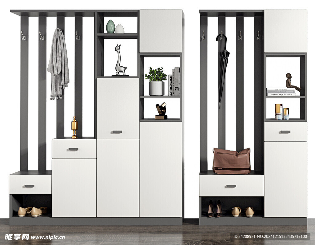 入户大门鞋柜衣柜家玄关装修定制