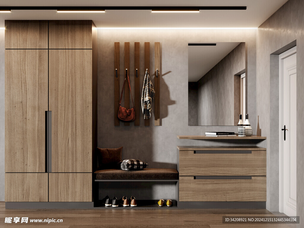 入户大门鞋柜衣柜家玄关装修定制