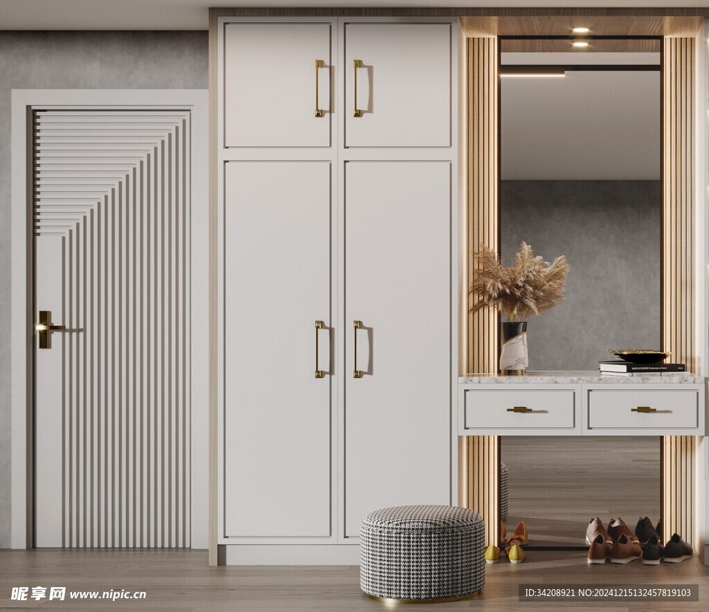 入户大门鞋柜衣柜家玄关装修定制