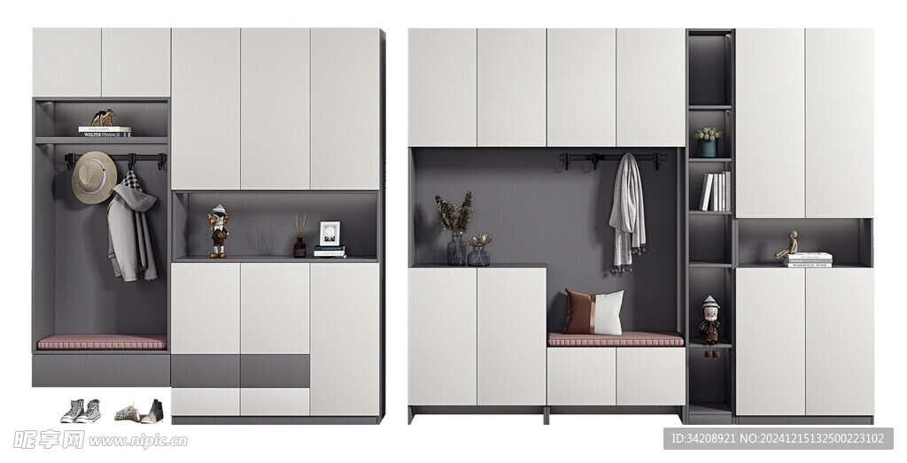 入户大门鞋柜衣柜家玄关装修定制