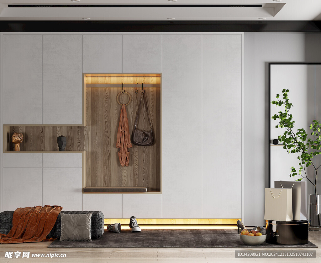 入户大门鞋柜衣柜家玄关装修定制