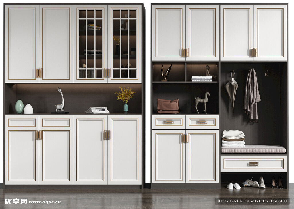 入户大门鞋柜衣柜家玄关装修定制