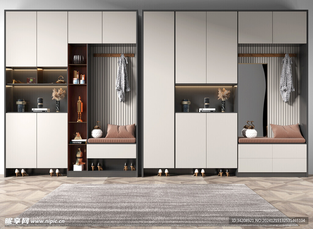 入户大门鞋柜衣柜家玄关装修定制