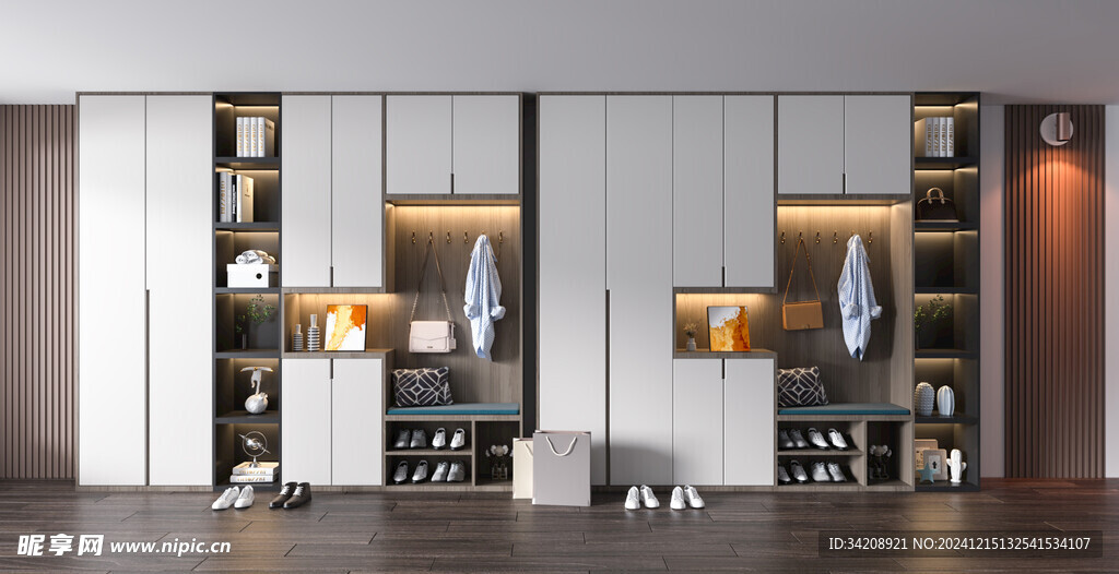 入户大门鞋柜衣柜家玄关装修定制