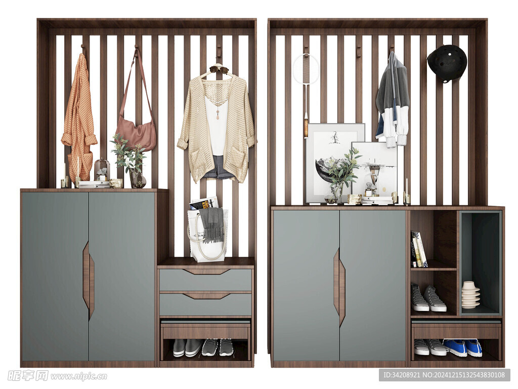 入户大门鞋柜衣柜家玄关装修定制