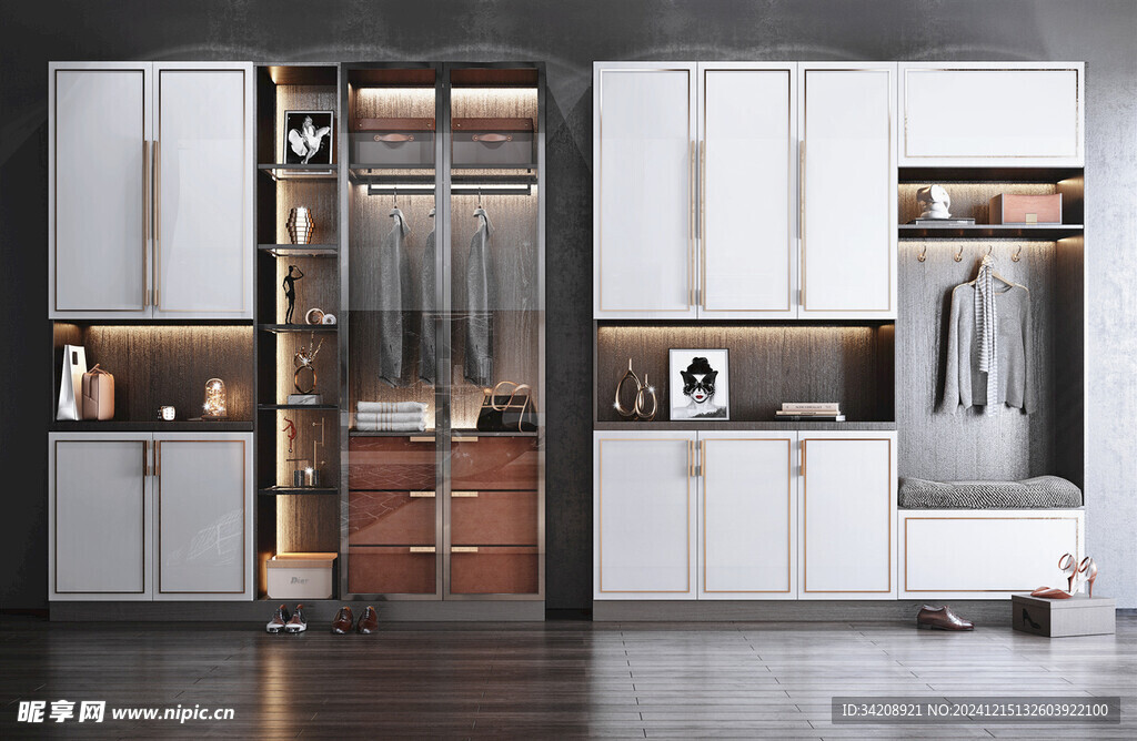 入户大门鞋柜衣柜家玄关装修定制