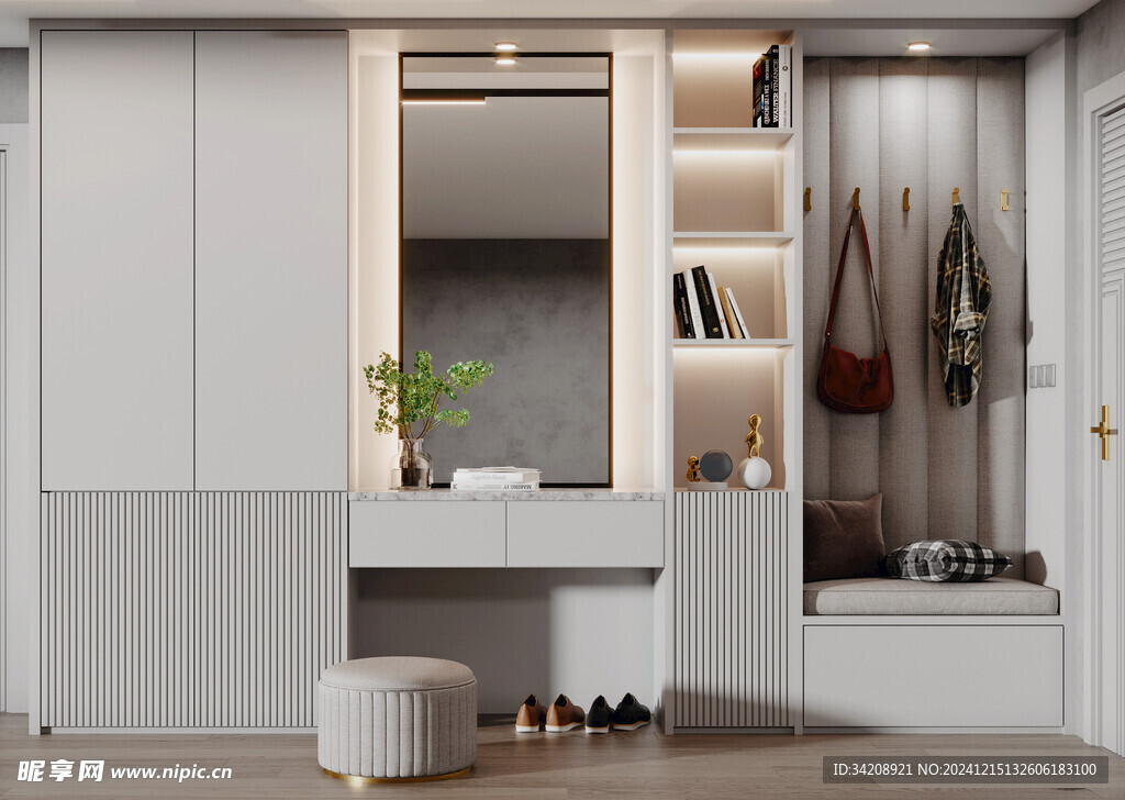 入户大门鞋柜衣柜家玄关装修定制