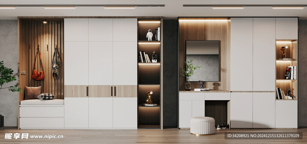 入户大门鞋柜衣柜家玄关装修定制