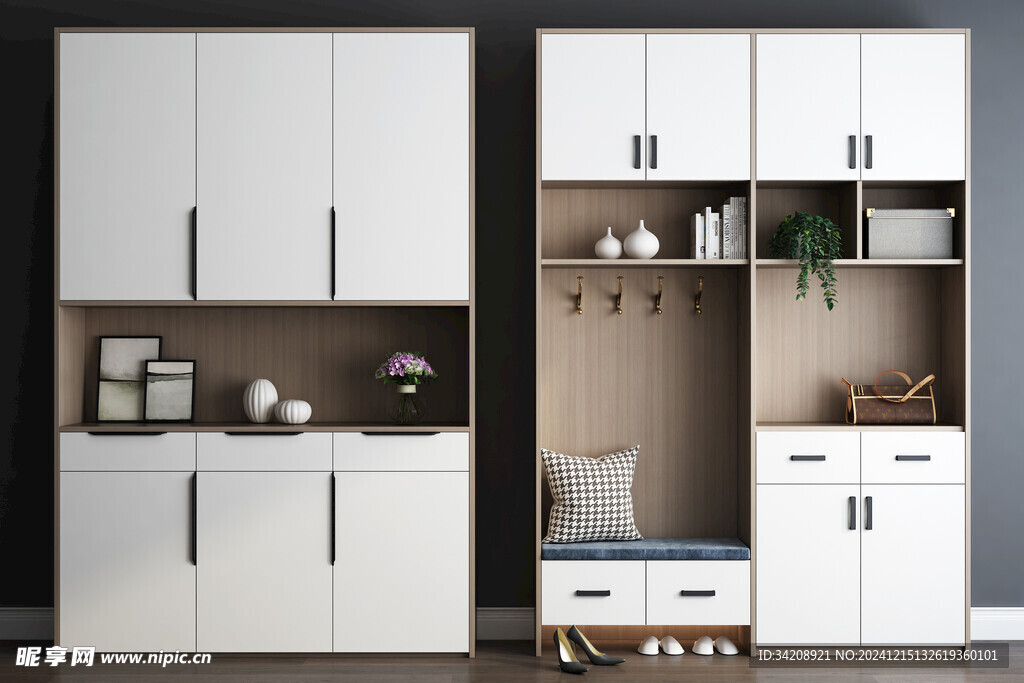 入户大门鞋柜衣柜家玄关装修定制