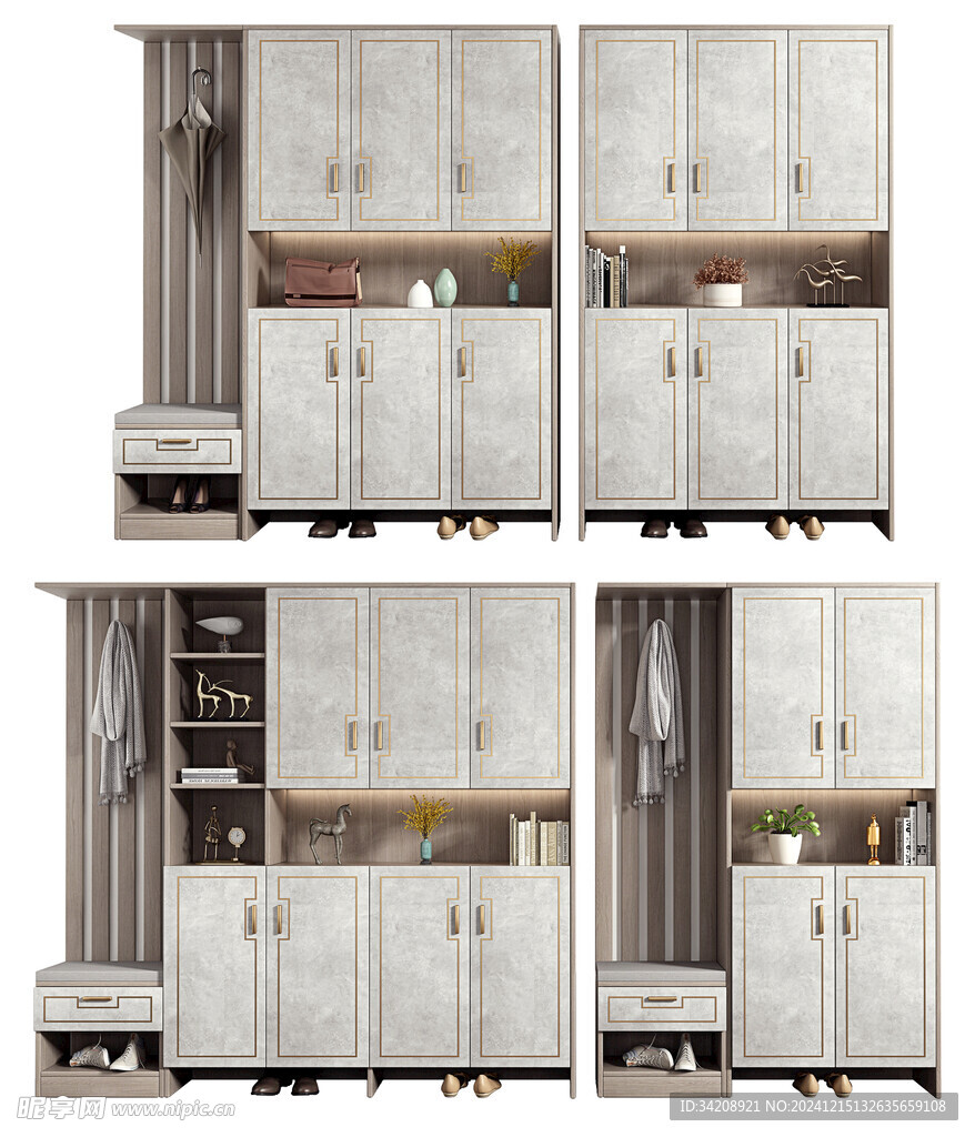 入户大门鞋柜衣柜家玄关装修定制