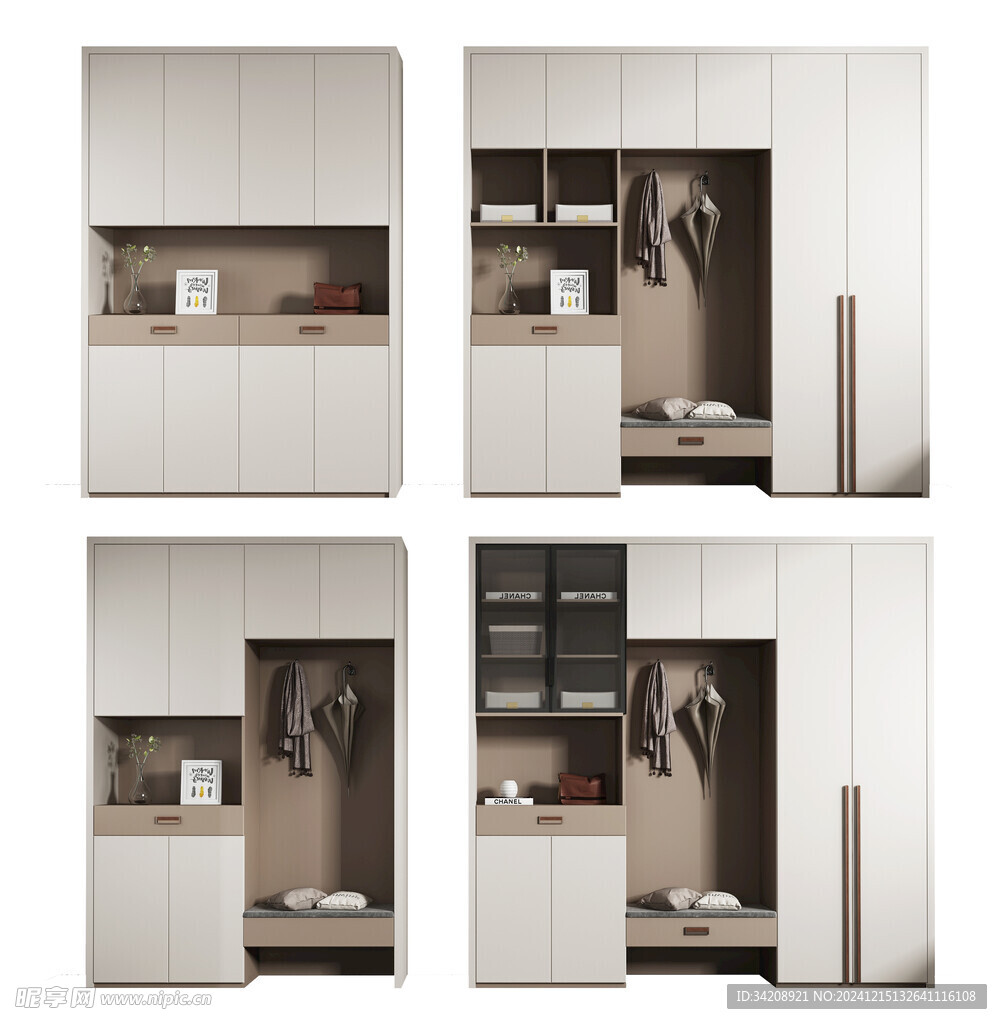 入户大门鞋柜衣柜家玄关装修定制