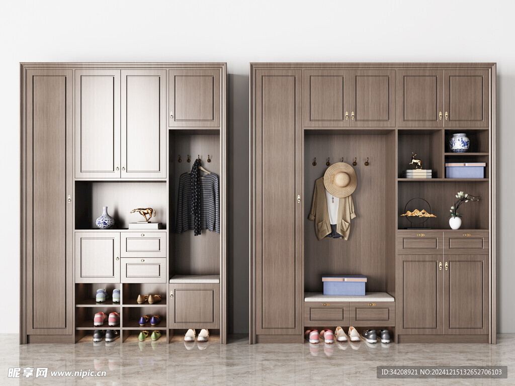 入户大门鞋柜衣柜家玄关装修定制