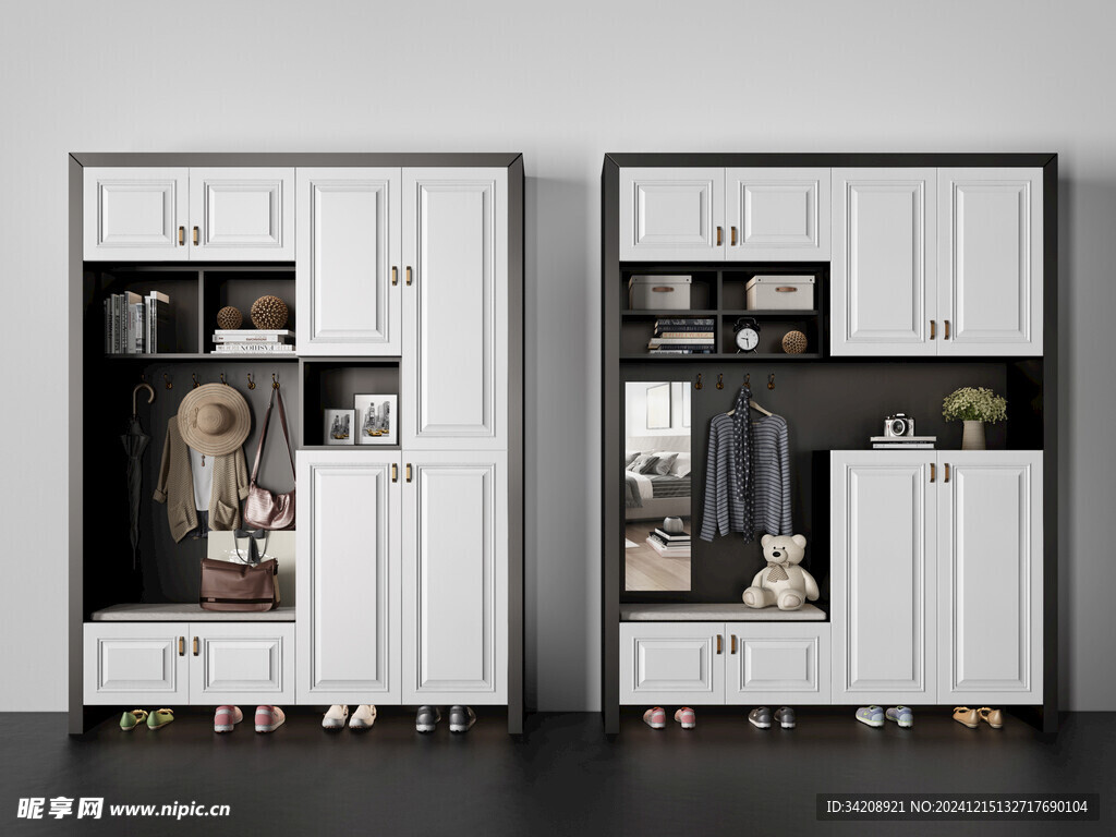 入户大门鞋柜衣柜家玄关装修定制