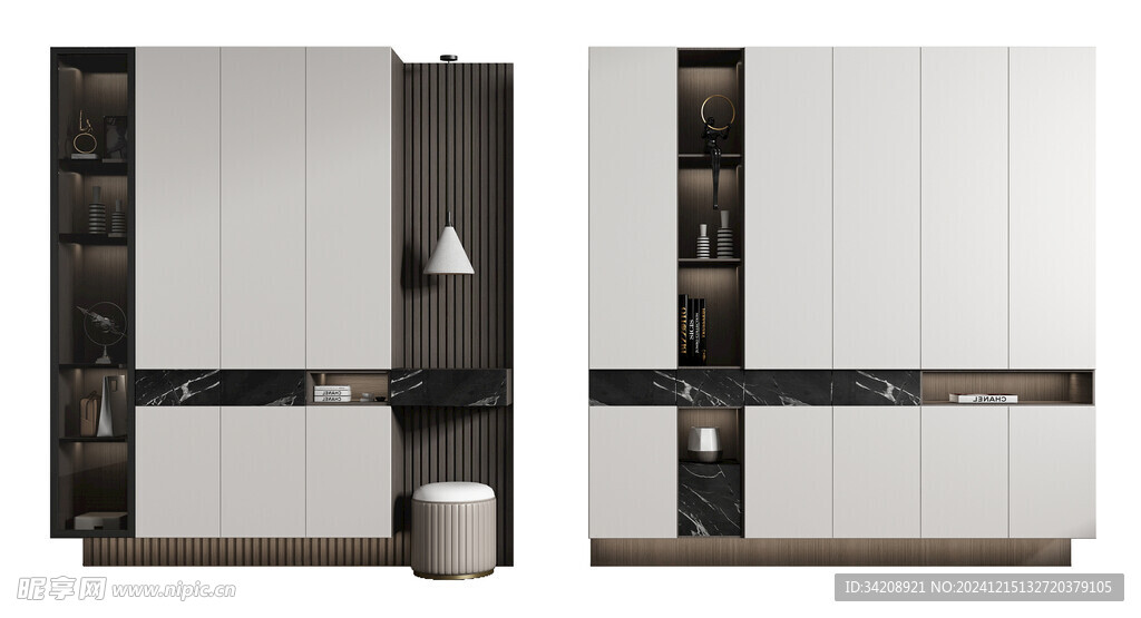 入户大门鞋柜衣柜家玄关装修定制