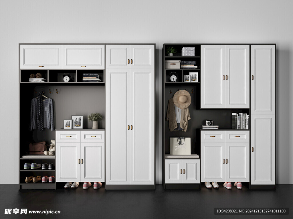 入户大门鞋柜衣柜家玄关装修定制