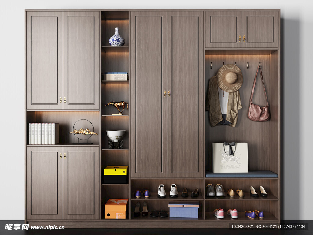 入户大门鞋柜衣柜家玄关装修定制