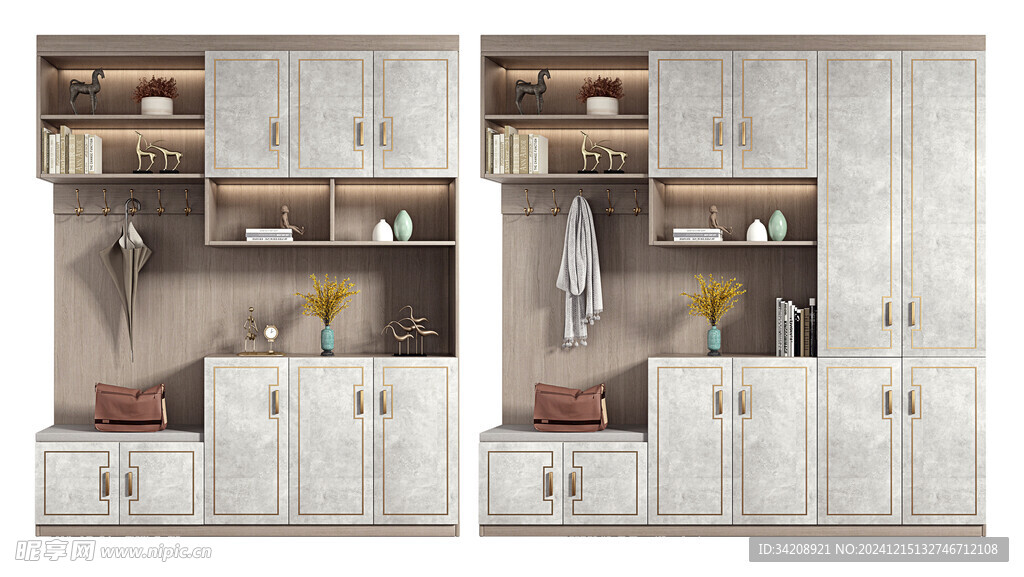 入户大门鞋柜衣柜家玄关装修定制