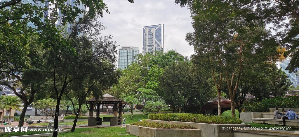  吉隆坡城中城公园一角