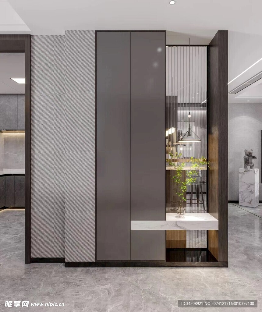 鞋柜玄关入户大门全屋定制家装饰