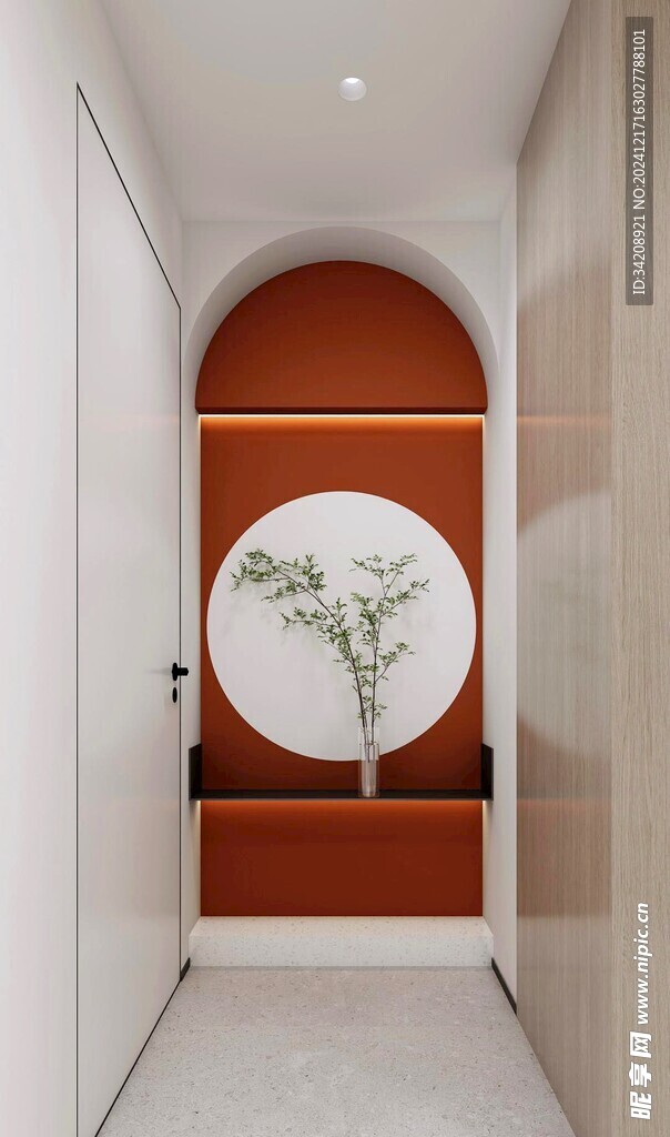 鞋柜玄关入户大门高级感全屋定制