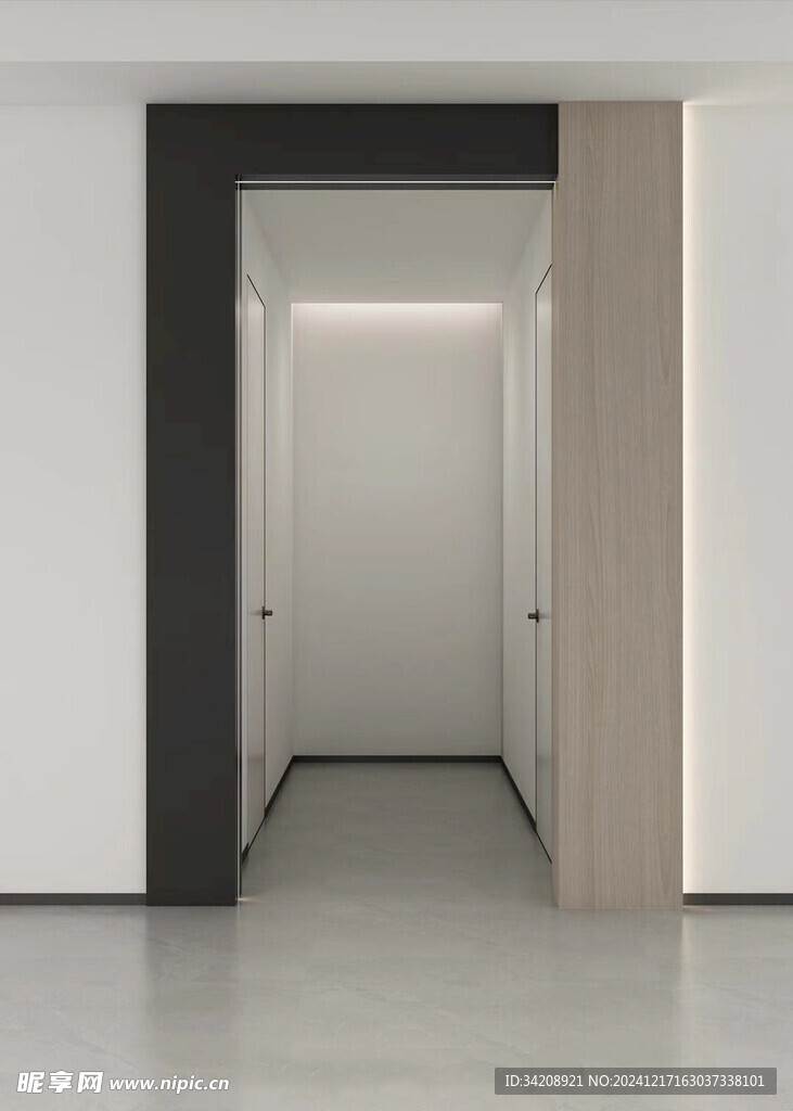 鞋柜玄关入户大门高级感全屋定制