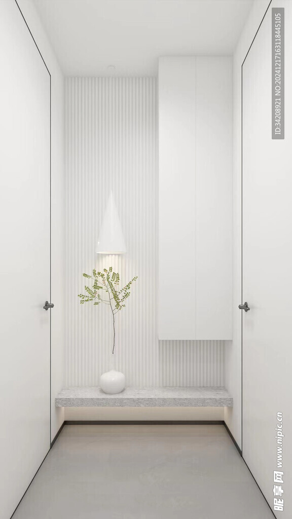 鞋柜玄关入户大门高级感全屋定制