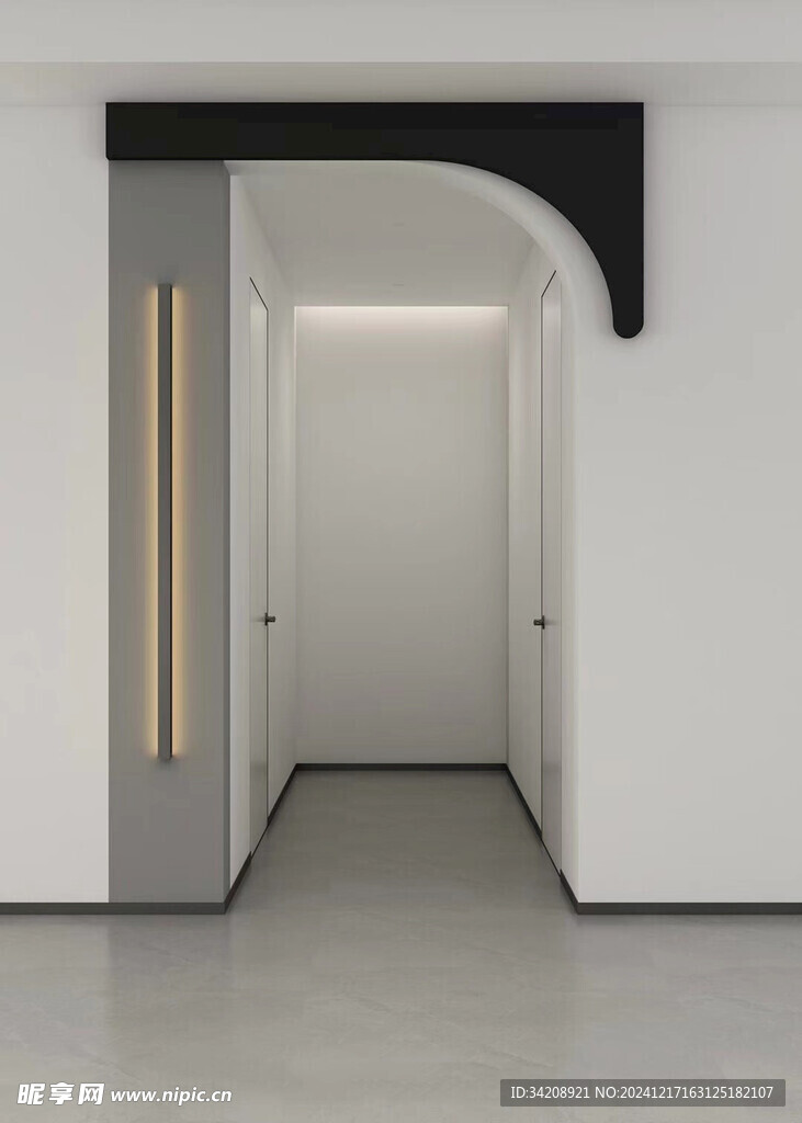 鞋柜玄关入户大门高级感全屋定制