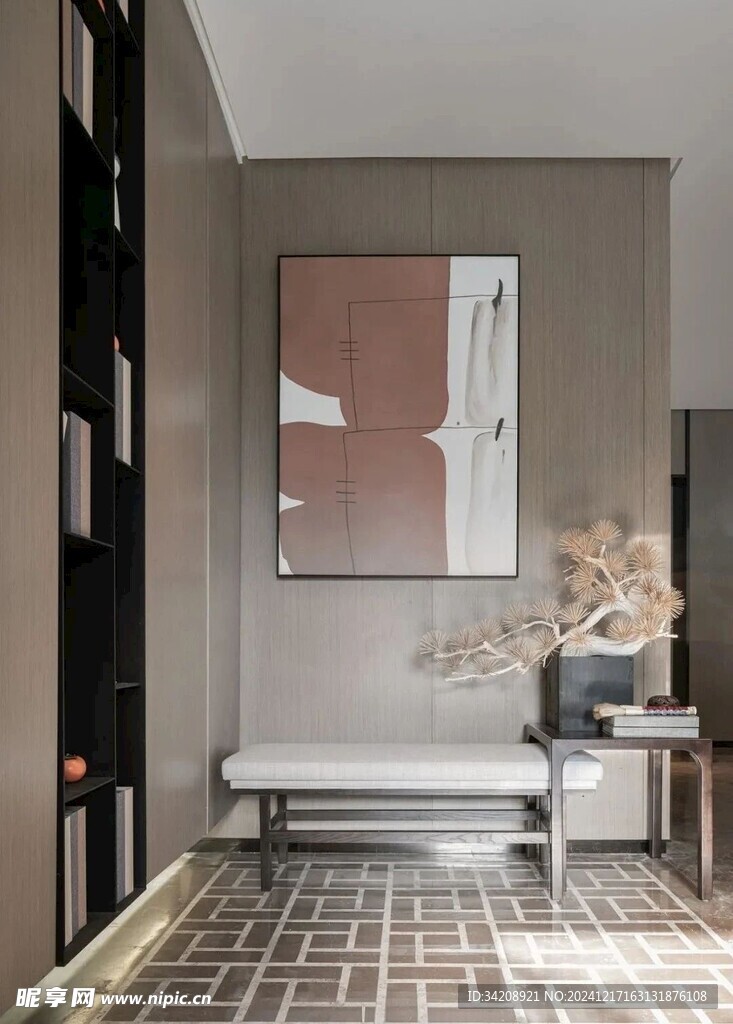 鞋柜玄关入户大门高级感全屋定制