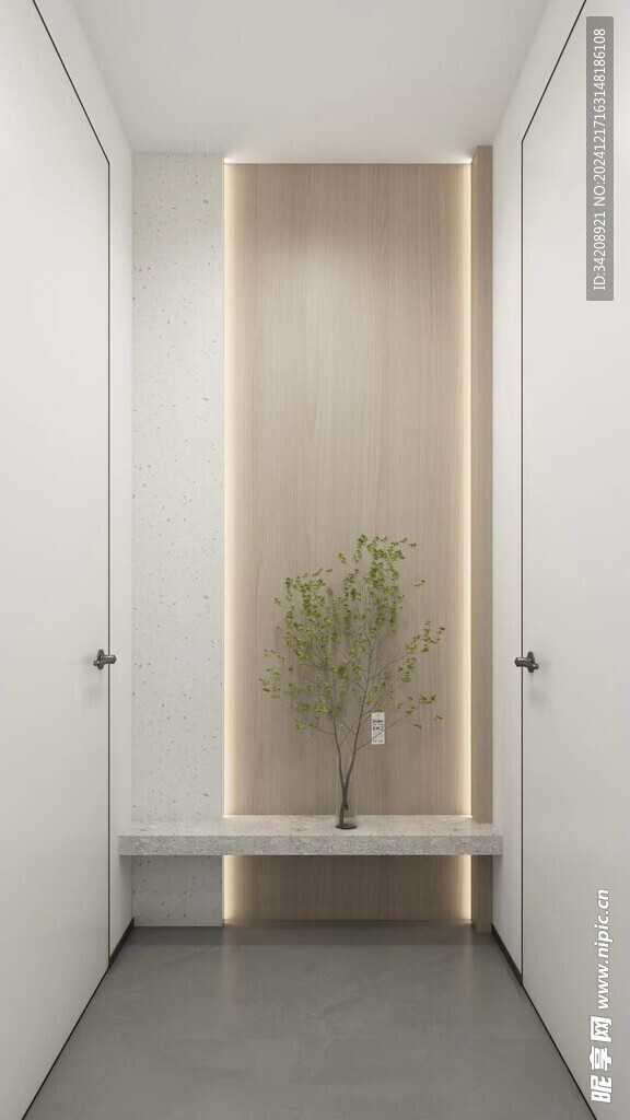 鞋柜玄关入户大门高级感全屋定制