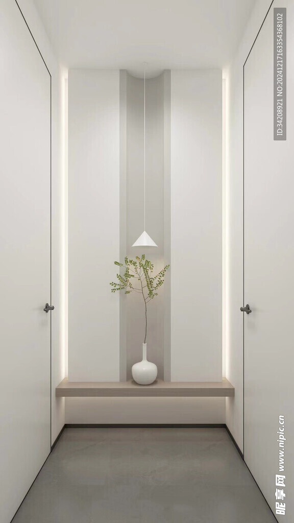 鞋柜玄关入户大门高级感全屋定制