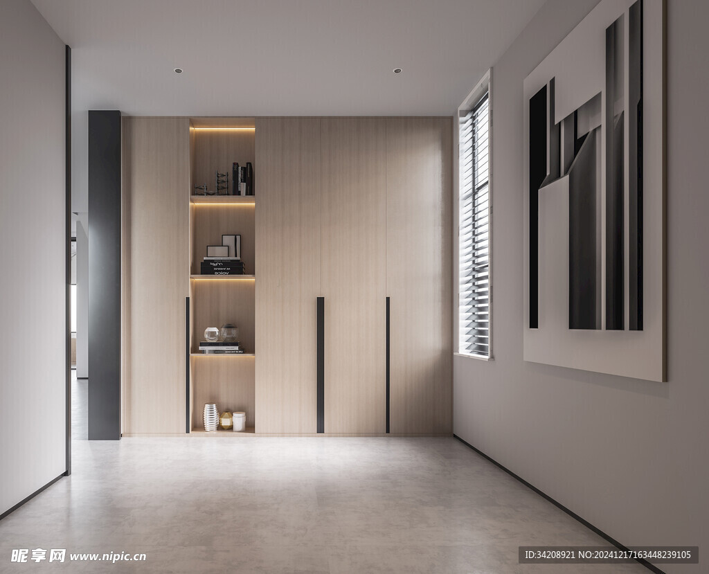 鞋柜玄关入户大门高级感全屋定制