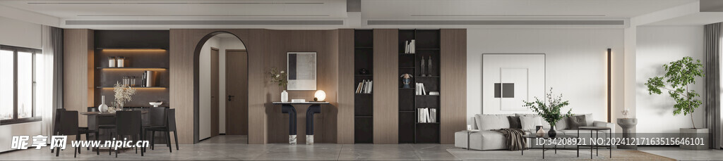 鞋柜玄关入户大门高级感全屋定制