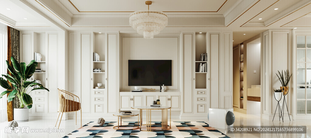 客厅美式简约风格大豪宅装修饰品