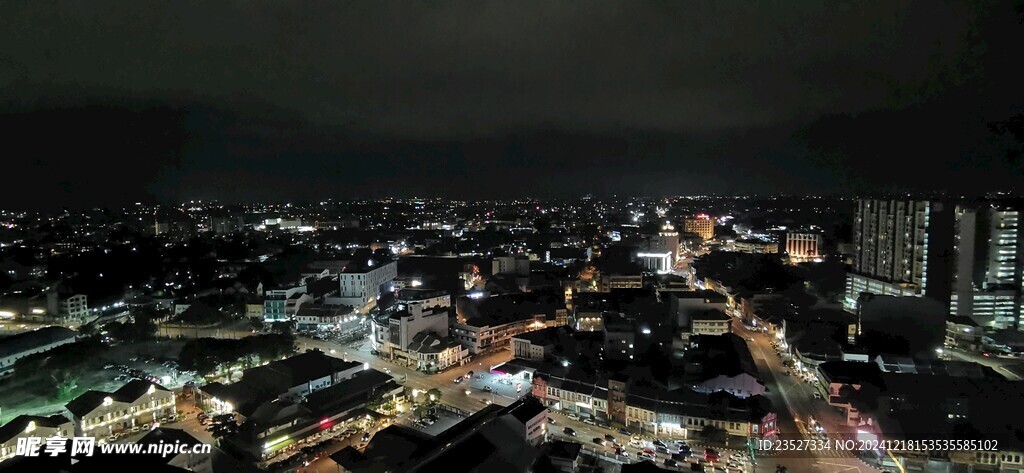 马来西亚怡保远眺夜景