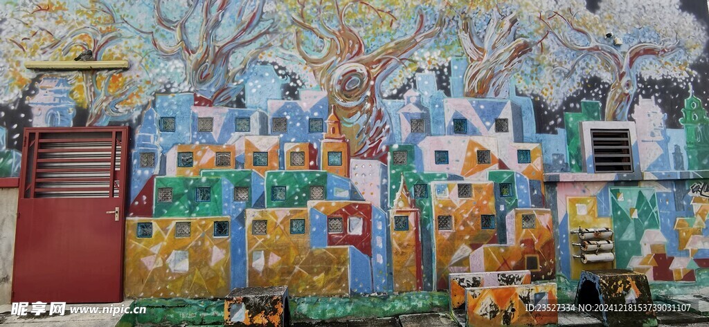 马来西亚怡保街景壁画涂鸦